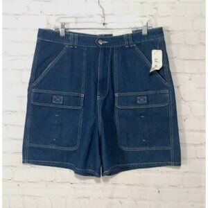 Sabree Blue Jean Shorts Women's Plus Size 18 Mid Rise